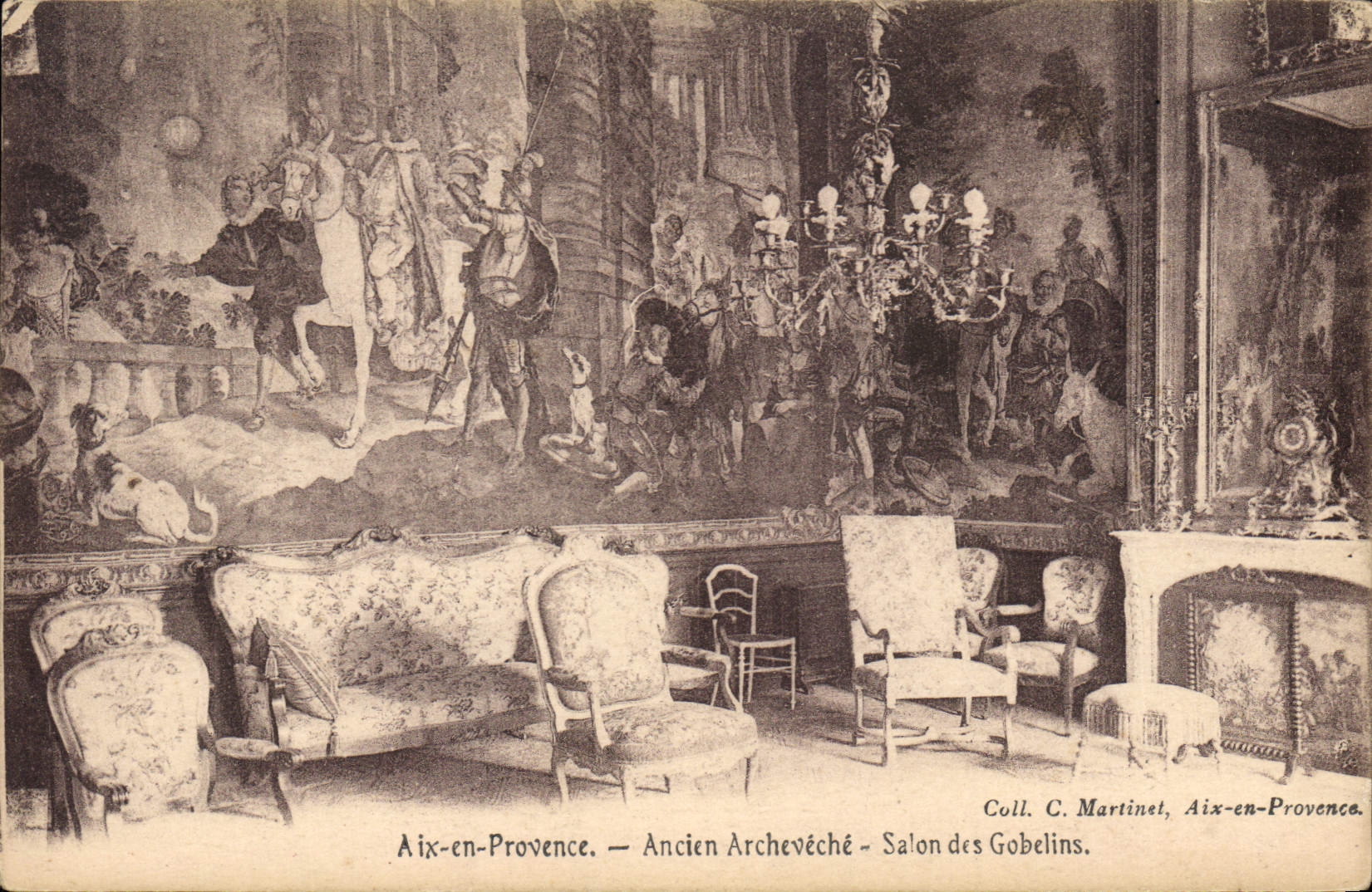 Aix-en-Provence — Ancien Archevêché — Salon des Gobelins — Coll. C. Martinet