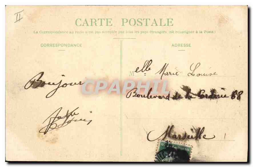 Aix-en-Provence — Erzbischöfliches Schloss — Salon des Gobelins — Collection G. Marchet, Aix — Rückseite