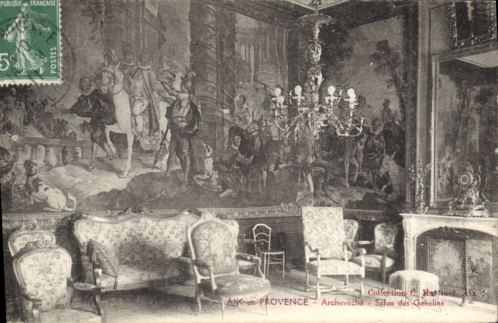 Aix-en-Provence — Erzbischöfliches Palais — Salon des Gobelins — Sammlung C. Martineau