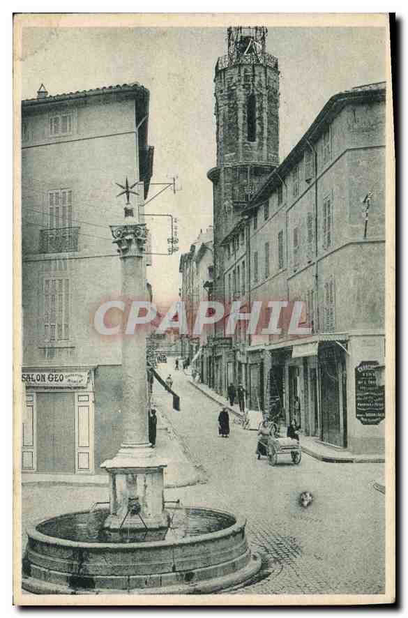Aix-en-Provence — Fontäne und Turm der Augustiner — J. Goulard, Aix-en-Provence
