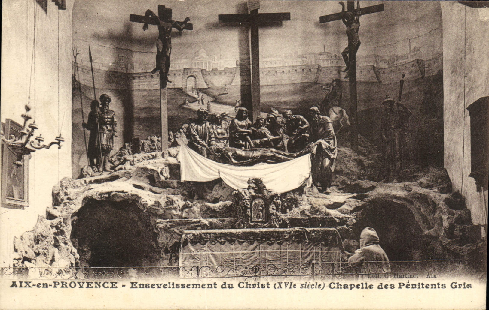 AIX-en-PROVENCE - Ensevelissement du Christ (XVIIe siècle) - Chapelle des Pénitents Gris