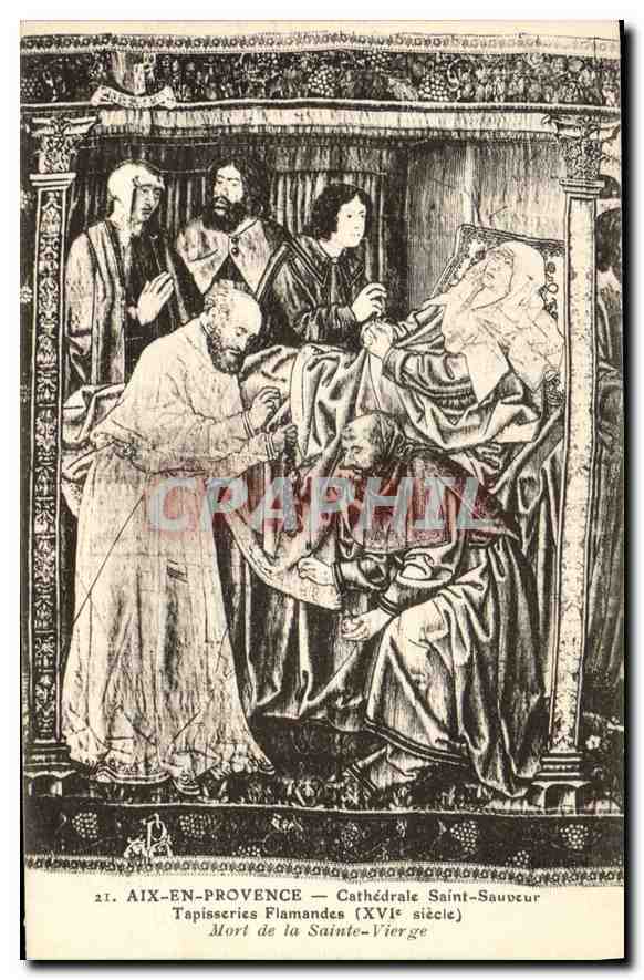 Aix-en-Provence — Cathédrale Saint-Sauveur — Tapisseries flamandes (XVIe siècle) — Mort de la Sainte-Vierge