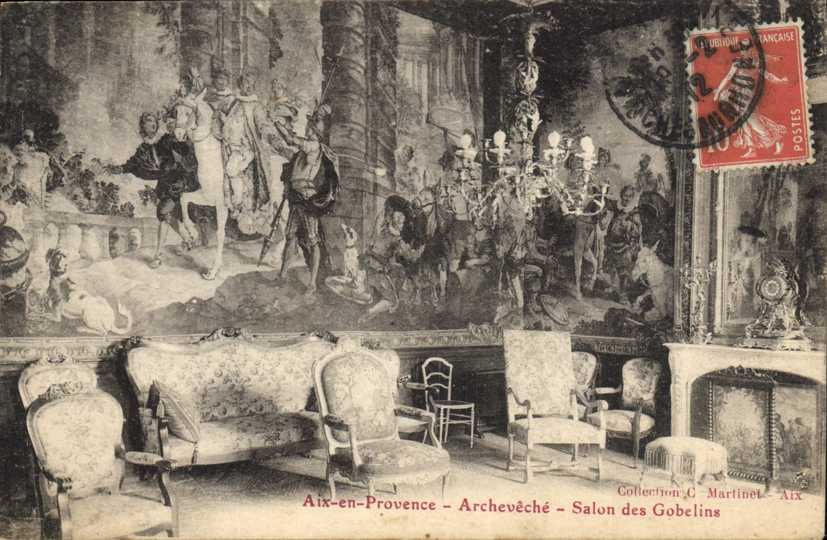 Aix-en-Provence — Archevêché — Salon des Gobelins — Collection C. Martinet