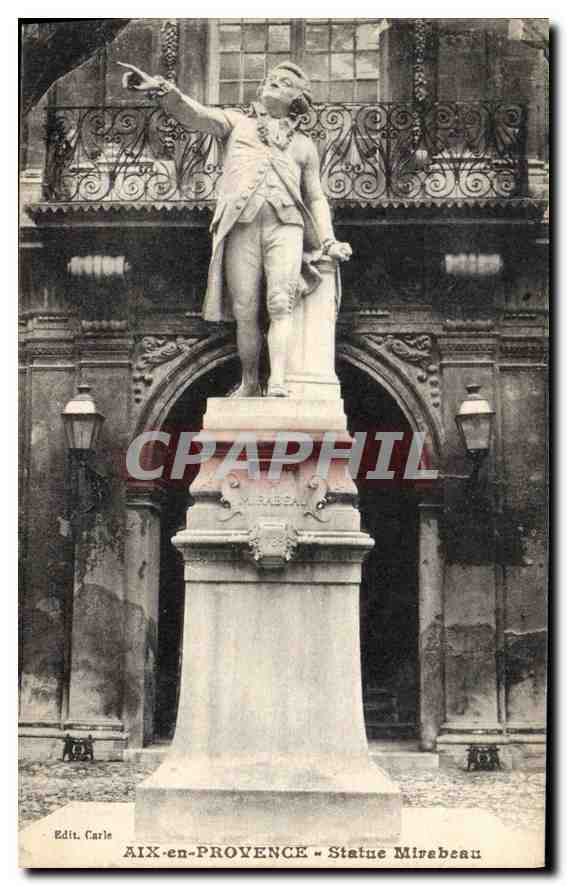 Aix-en-Provence — Statue Mirebeau — Edit. Carle