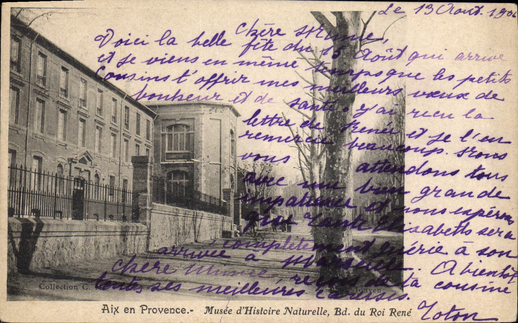 Aix-en-Provence — Museum für Naturgeschichte, Boulevard du Roi René — Sammlung C. Louven