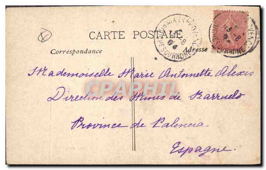 Aix-en-Provence — Museum für Naturgeschichte, Boulevard du Roi René — Sammlung C. Louven — Rückseite