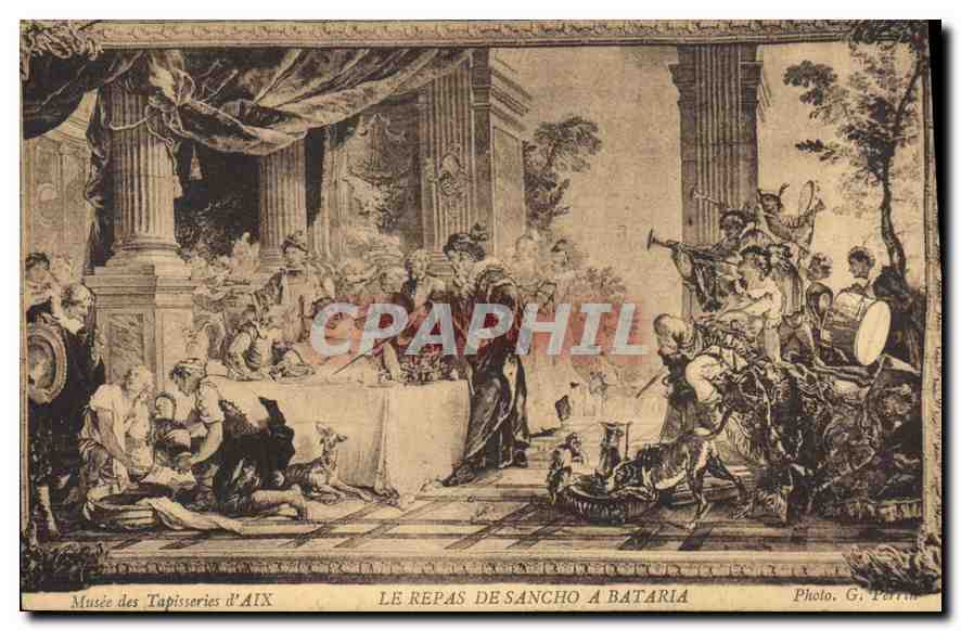 Museum der Teppiche von Aix — Das Essen von Sancho in Bataria — Photo. G. Perrin