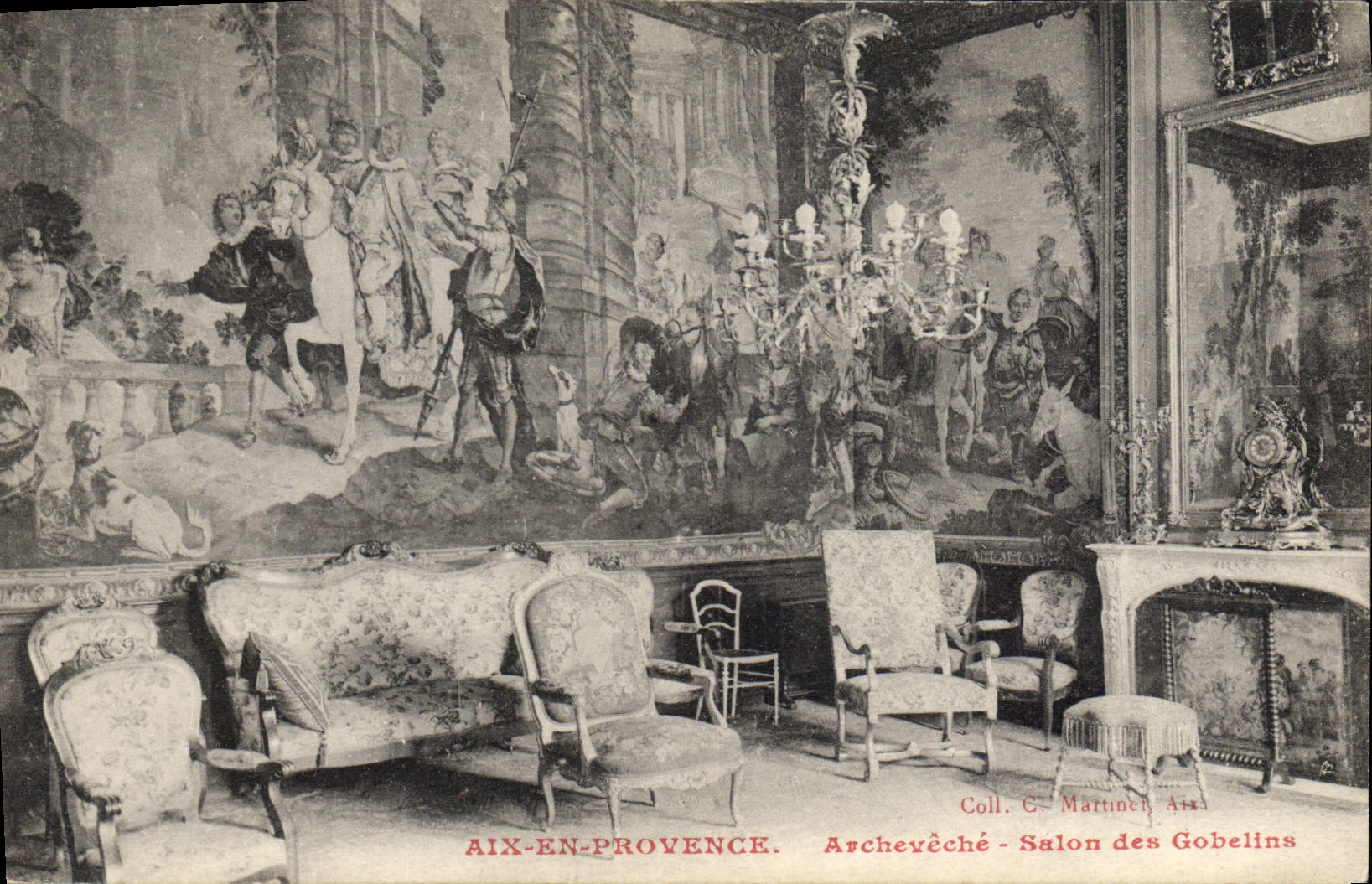 Aix-en-Provence — Archevêché - Salon des Gobelins — Coll. G. Martiner, Aix