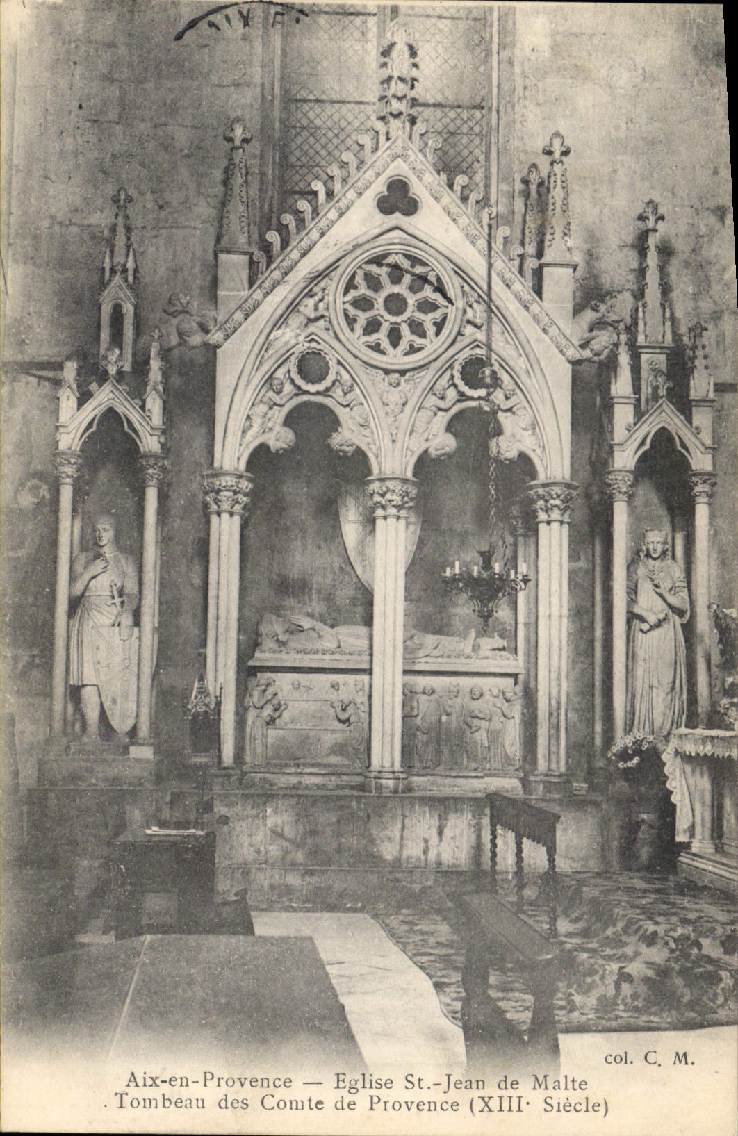 Aix-en-Provence — Église Saint-Jean de Malte — Tombeau du Comte de Provence (XIIIe siècle)
