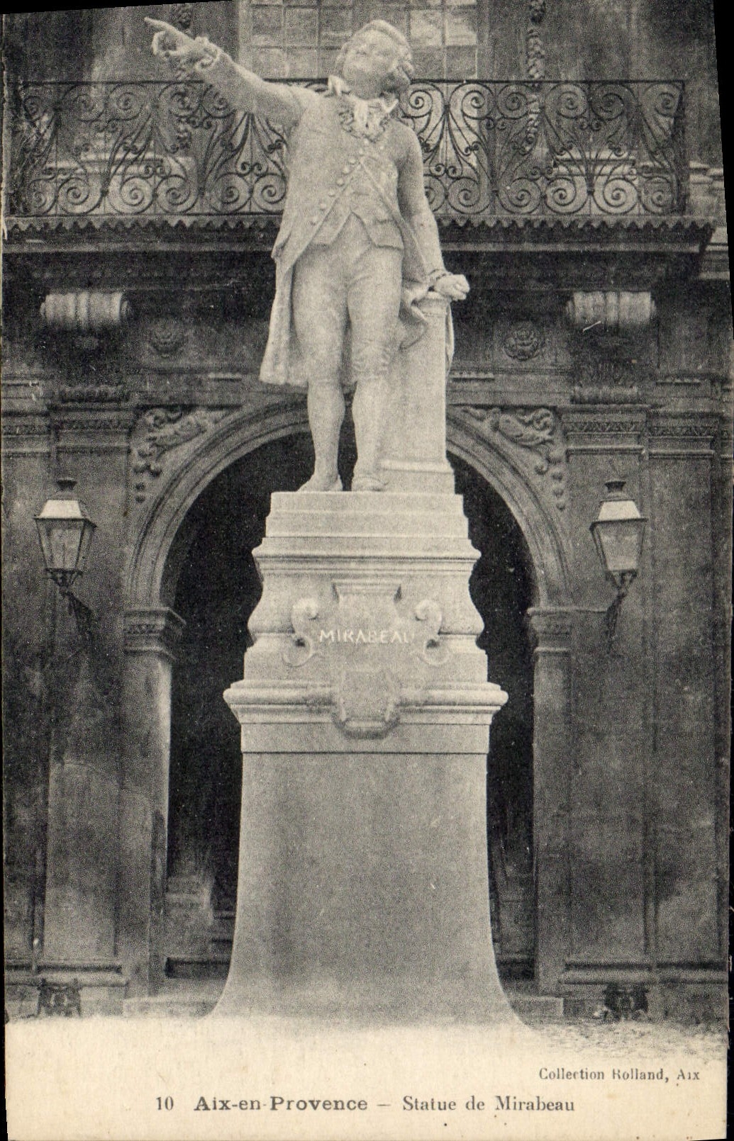 Aix-en-Provence — Statue de Mirabeau — Collection Rolland, Aix