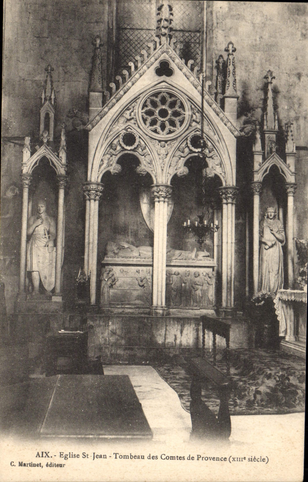 Aix-en-Provence - Église Saint-Jean - Tombeau des Comtes de Provence (XIIIe siècle) — C. Martinet, éditeur