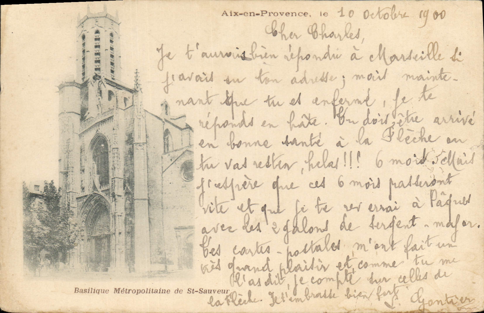 Metropolitane Basilika von St-Sauveur — Aix-en-Provence — Verlag nicht sichtbar