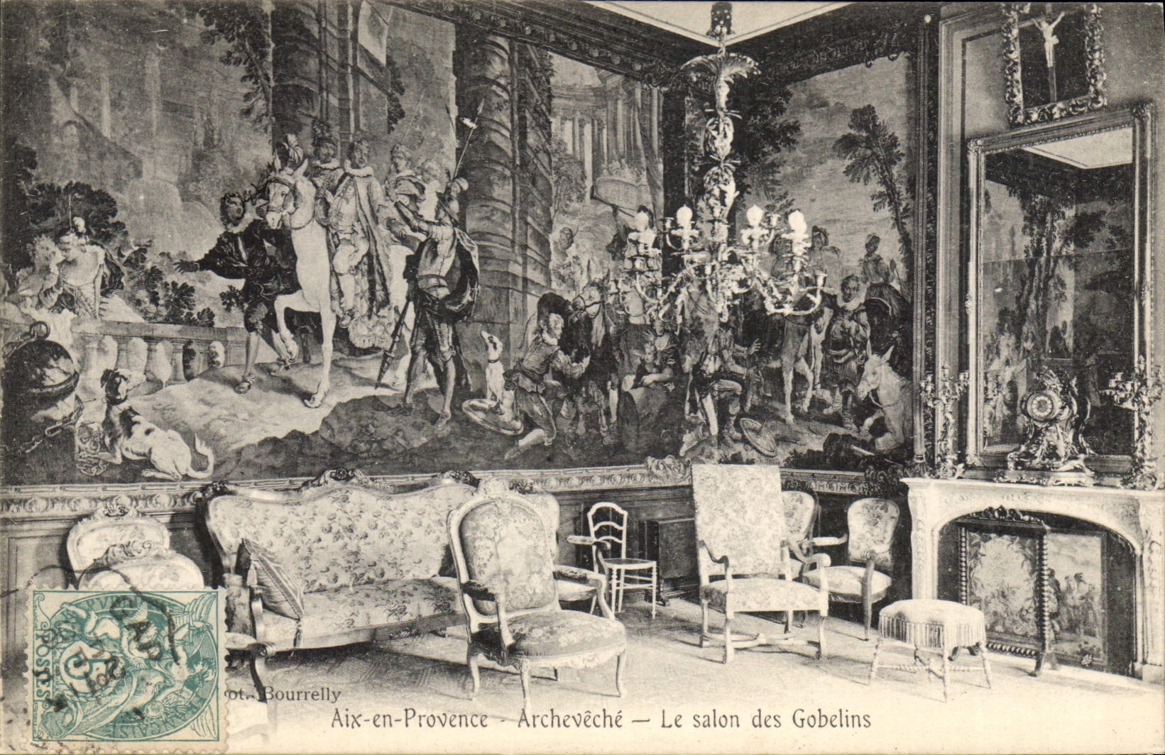 Aix-en-Provence - Archevêché - Le salon des Gobelins — Éditeur Bourrelly