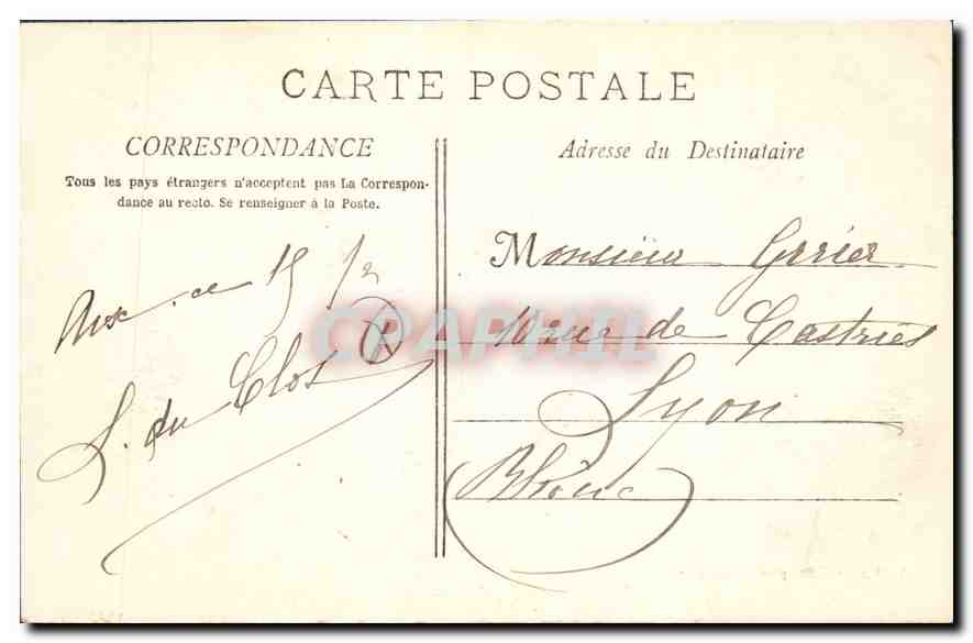 Aix-en-Provence - Archevêché - Le salon des Gobelins — Éditeur Bourrelly — Verso