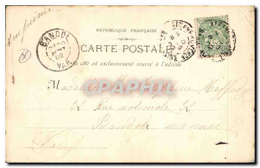Aix-en-Provence — Église de Saint Jean de Malte, tombeau des Comtes de Provence, maison de Barcelone — éditeur A. Philippe, Aix-en-Provence — Rückseite