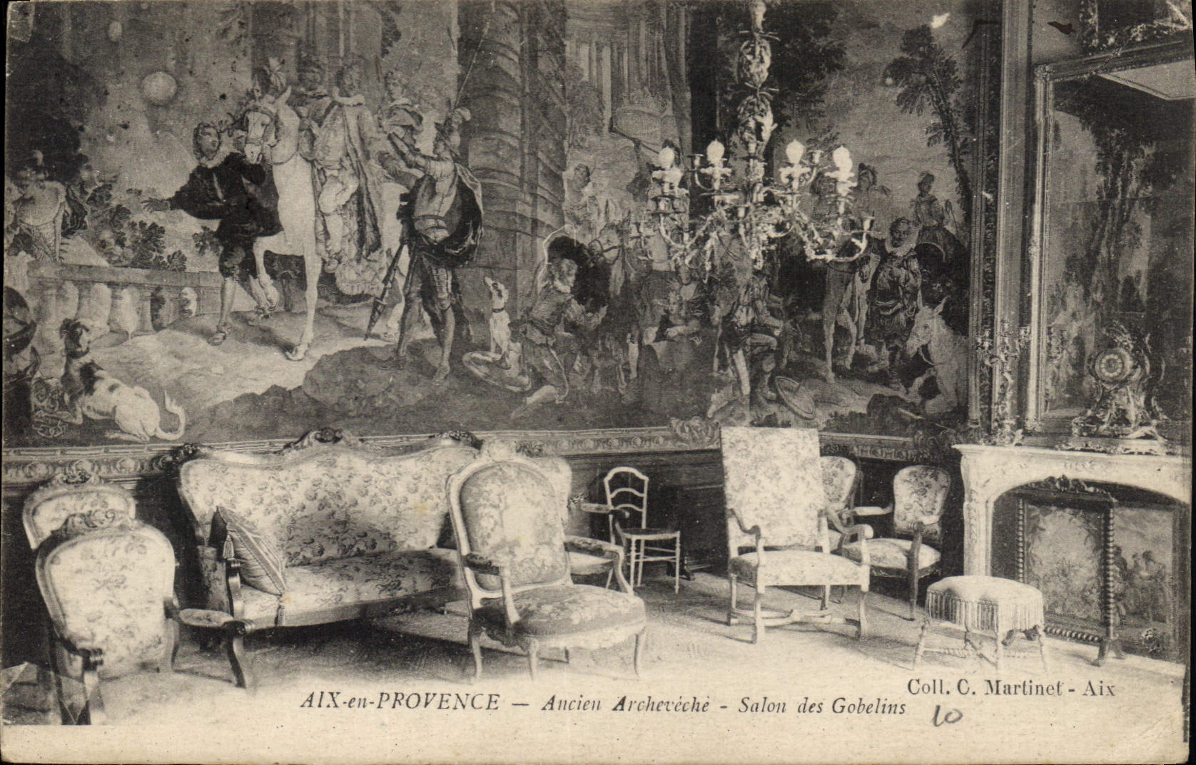 AIX-en-PROVENCE — Ancien Archevêché — Salon des Gobelins — Coll. C. Martinet - Aix