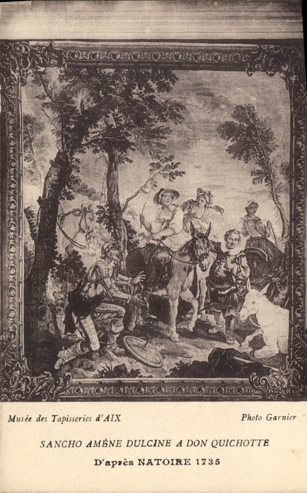 Sancho Amène Dulcine a Don Quijote — Museo de Tapices de Aix — Foto Garnier