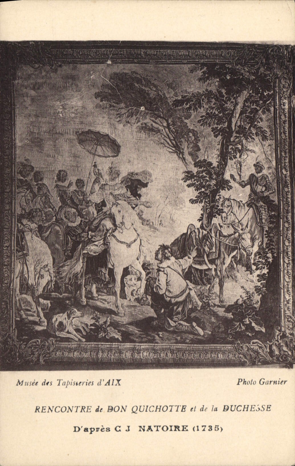 Rencontre de Don Quichotte et de la Duchesse — Musée des Tapisseries d'Aix — Photo Garnier