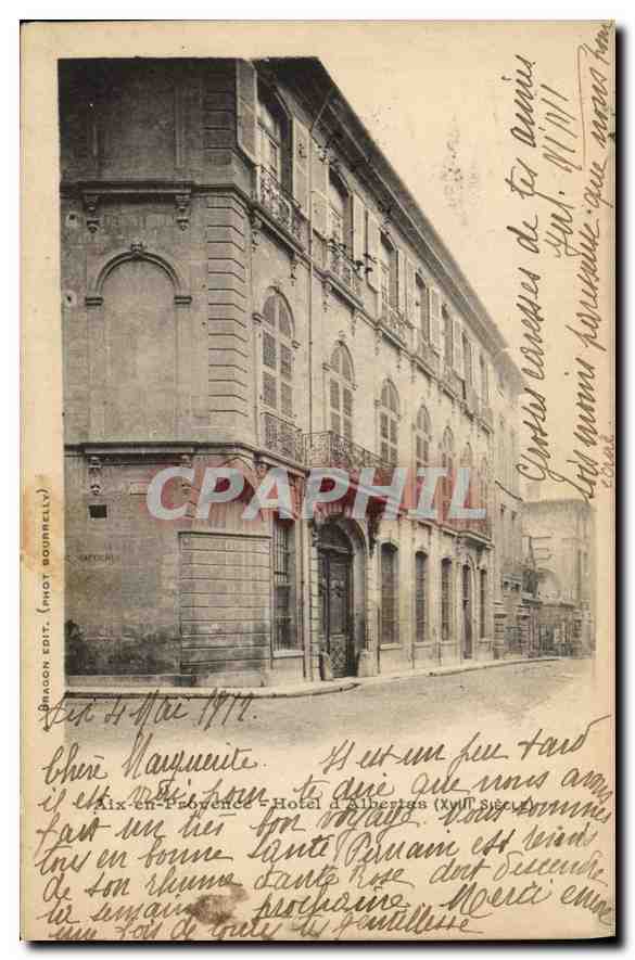 Aix-en-Provence — Hôtel Albertas — Dragon Édit. (Phot. Bournelly)