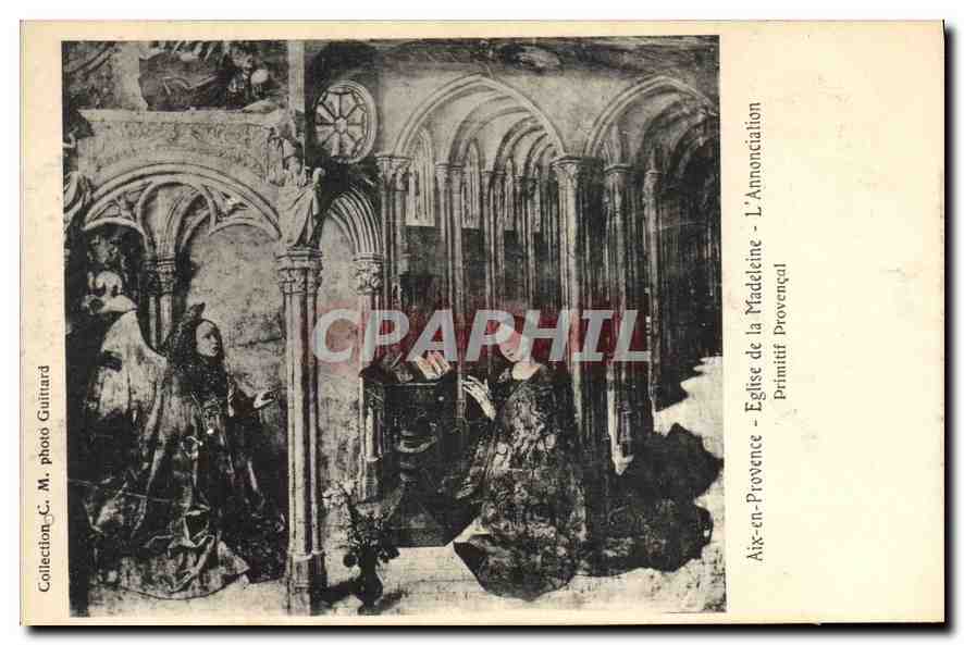Aix-en-Provence - Église de la Madeleine - L'Annonciation — Primitif Provençal, photo Guilhard