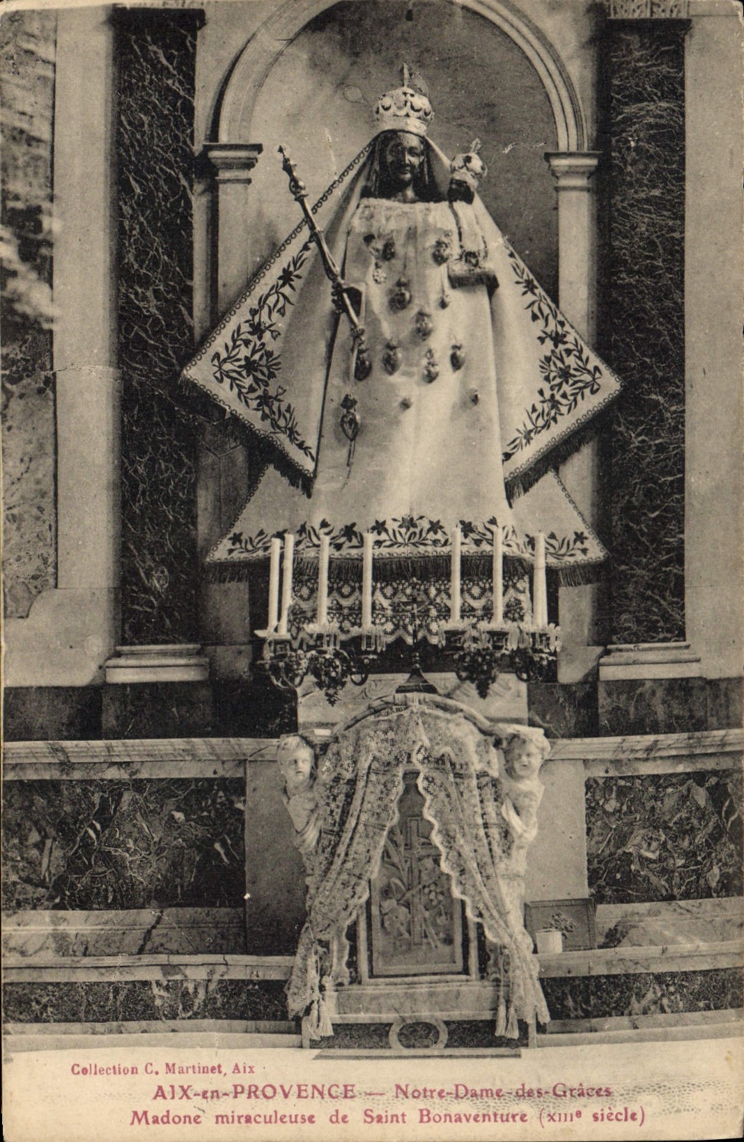Madone miraculeuse de Saint Bonaventure — Aix-en-Provence — XIIIe siècle — Collection C. Martinet