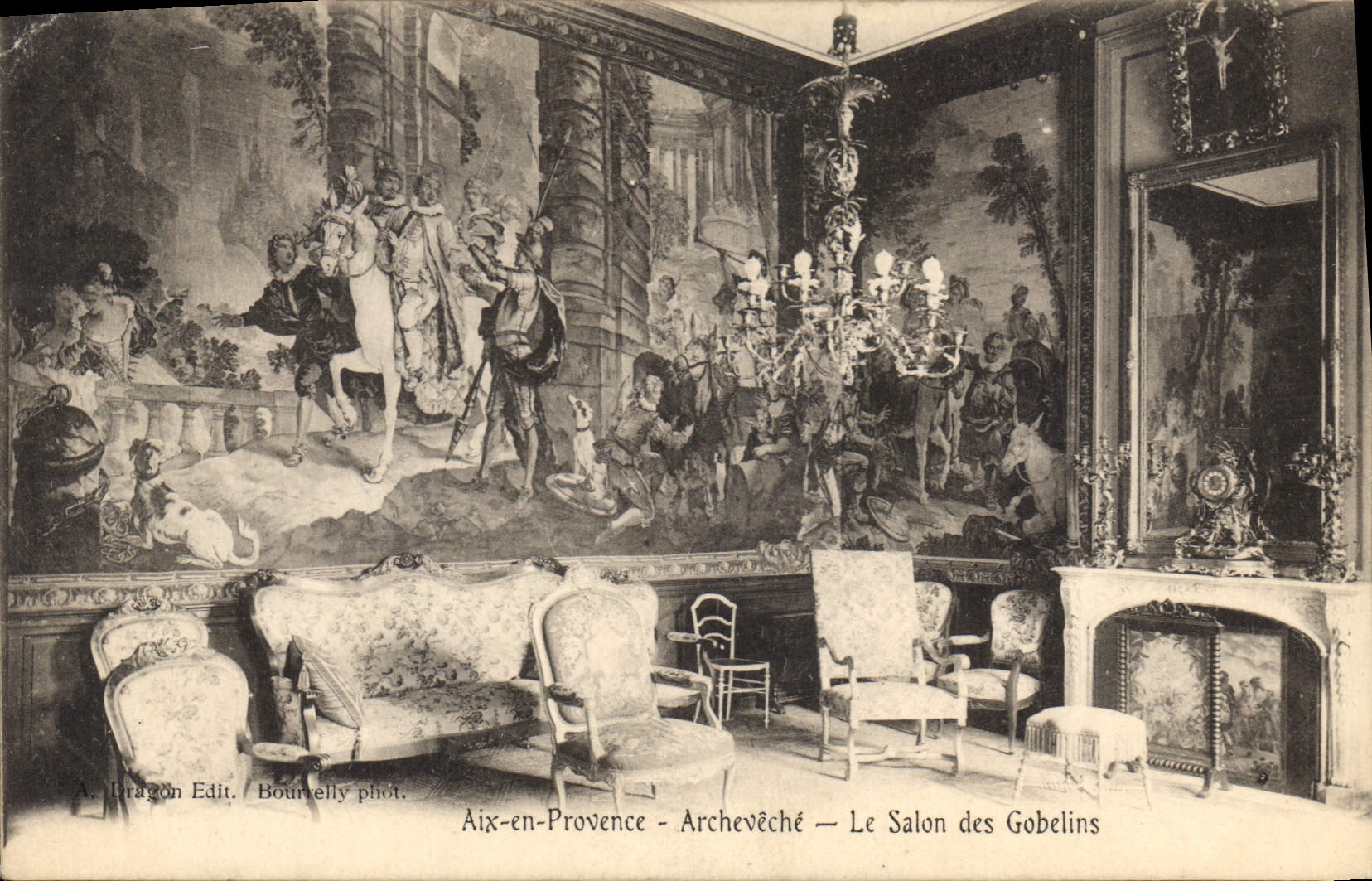 Aix-en-Provence - Archevêché - Le Salon des Gobelins — A. Dragon Edit. Bournelly phot.