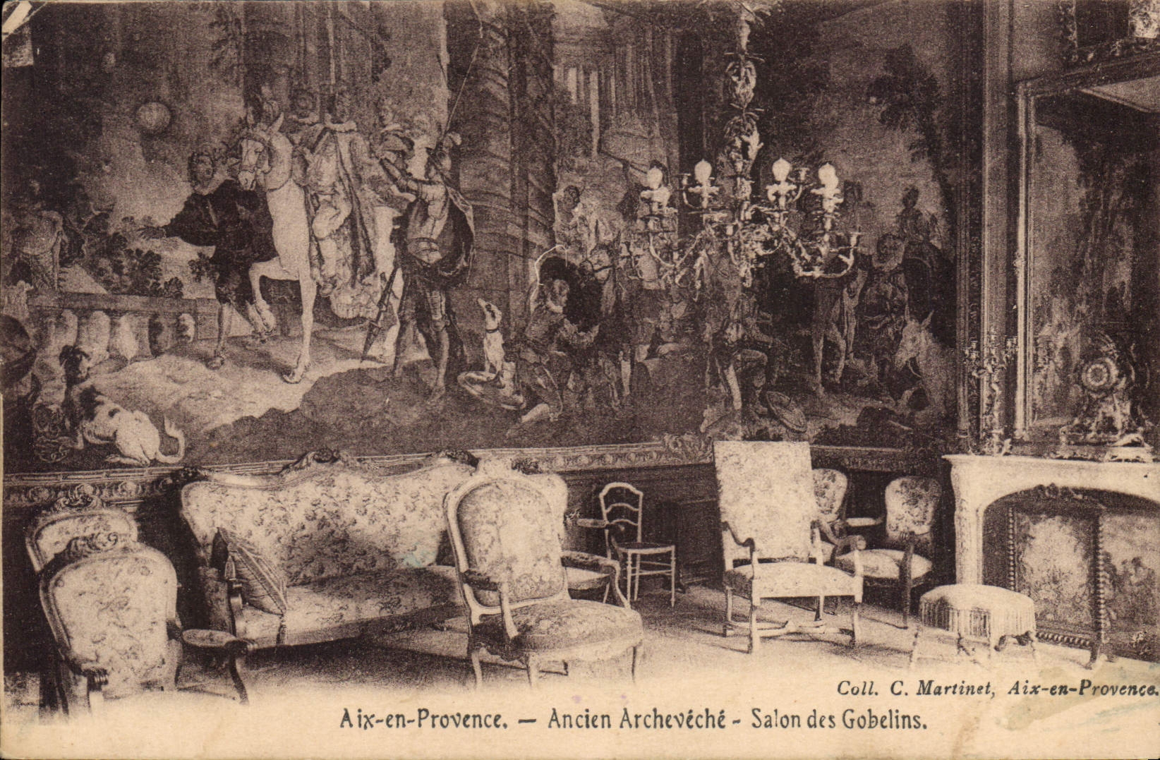 Aix-en-Provence — Ancien Archevêché — Salon des Gobelins — Coll. C. Martinet