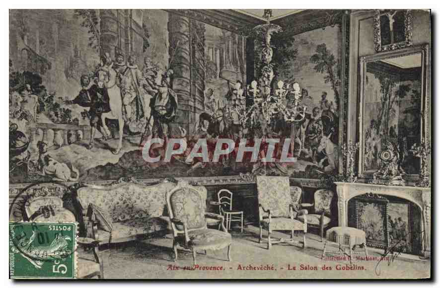 Aix-en-Provence - Archevêché - Le Salon des Gobelins — Collection D. Marchand, Aix