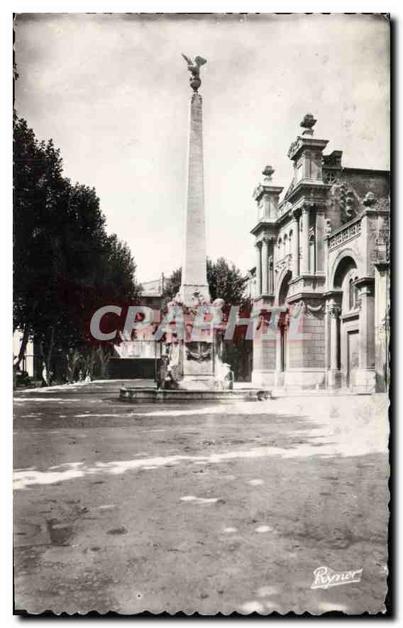 Place de l'Obélisque à Aix-en-Provence — éditeur Ryner, n° de série non visible
