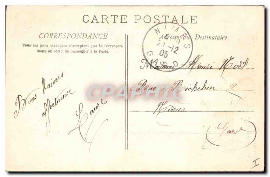 CPA Aix en Provence Cloitre Romain du XI siecle Aile Orientale Antiquites romaines et chretiennes  — Rückseite