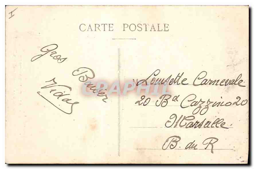 Porte Romane de l'Église de Puy-Ricard — Aix-en-Provence — Coll. Jaussaud, n° 441 — Rückseite