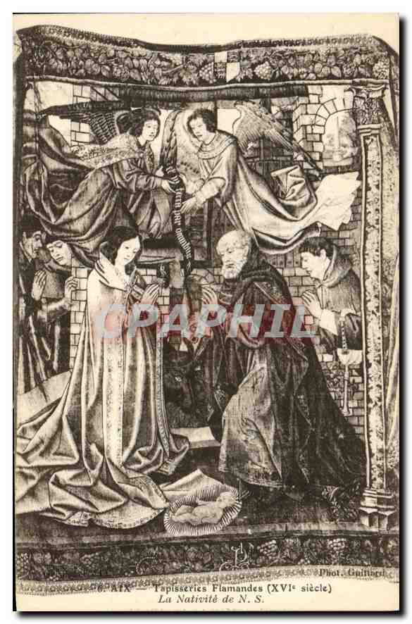 La Nativité de N.S. — Tapisseries Flamandes (XVIe siècle) — Phot. Guillart