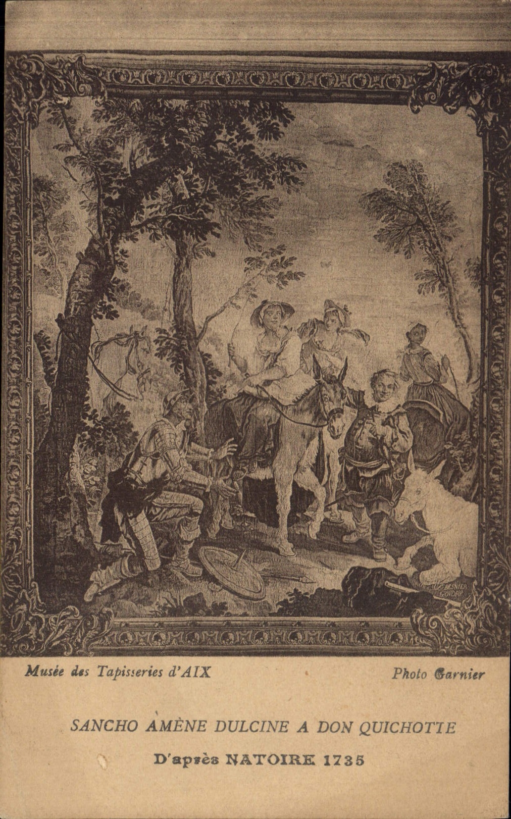 Sancho Amène Dulcine à Don Quichotte — Musée des Tapisseries d'Aix — Photo Garnier