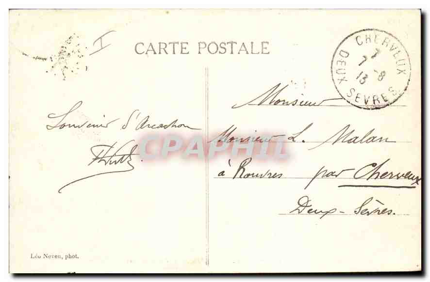 Côte d'Argent - ARCACHON — Route de la Corniche — Léo Noven, phot. n°257 — Rückseite