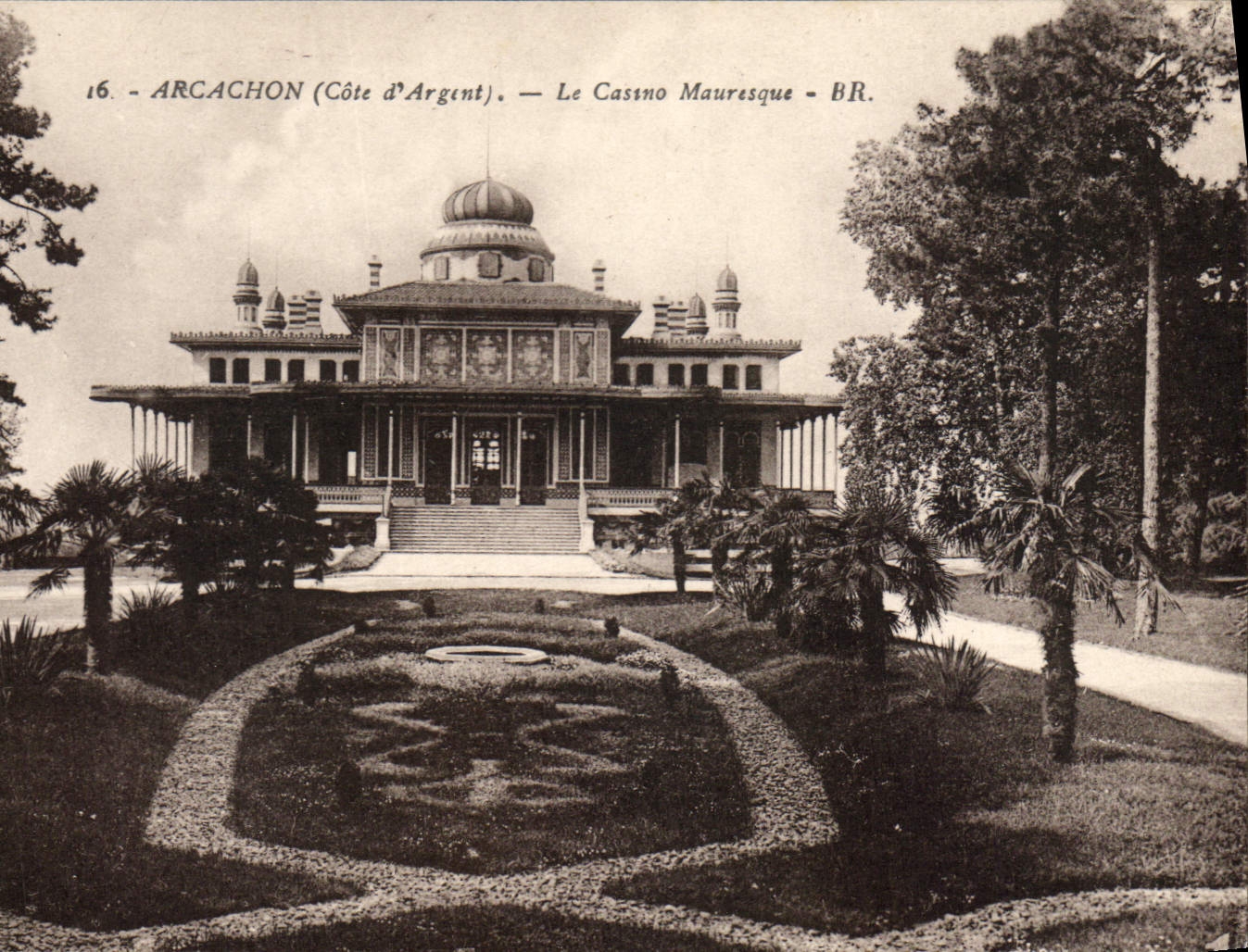 CPA Arcachon Cote d'Argent le Casino Mauresque 