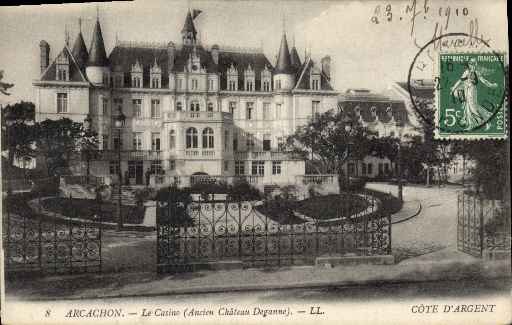 Arcachon — Le Casino (Ancien Château Deganne) — LL. Côte d'Argent