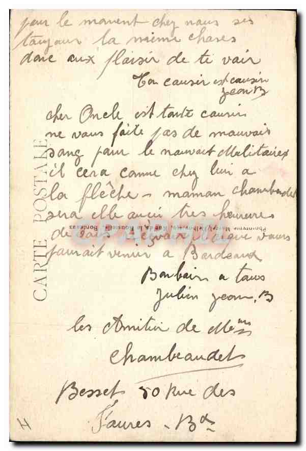 Bordeaux - Bastide et Tour Saint-Michel (XIVe siècle) - M. D. — Verso