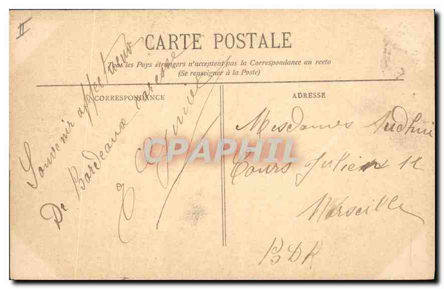 Bordeaux - La Caisse d'Epargne et le Groupe de "Gloria Victis" - BR - 2407 — Verso