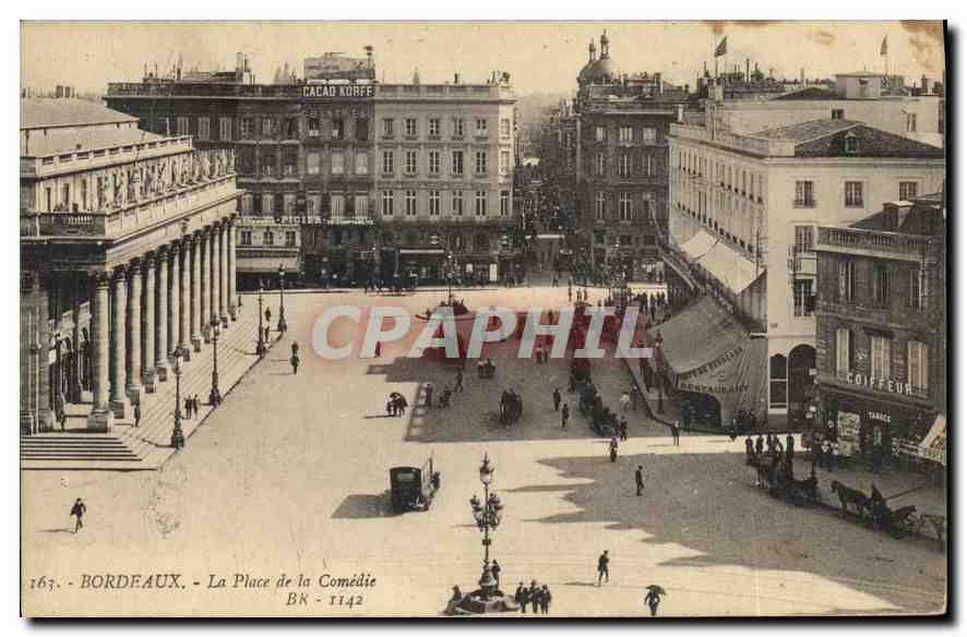CPA Bordeaux la Place de la Comedie 
