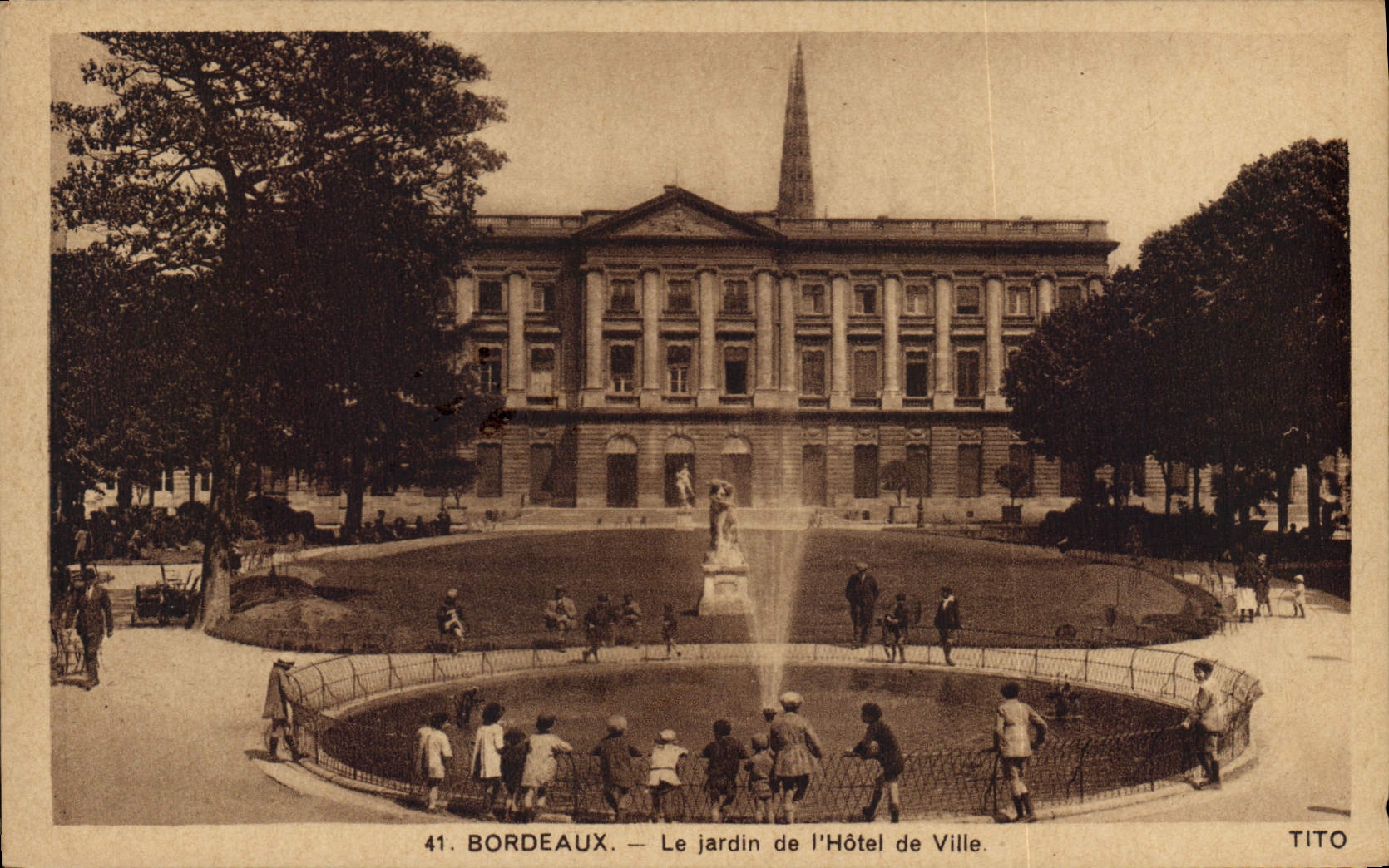 Bordeaux — Der Garten des Rathauses — TITO, Nr. 41