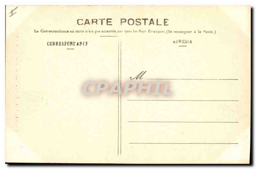CPA Bordeaux la Porte du Palais  — Verso