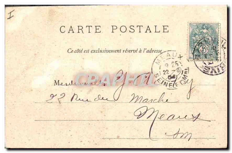 CPA Bordeaux la Grosse Cloche  — Verso