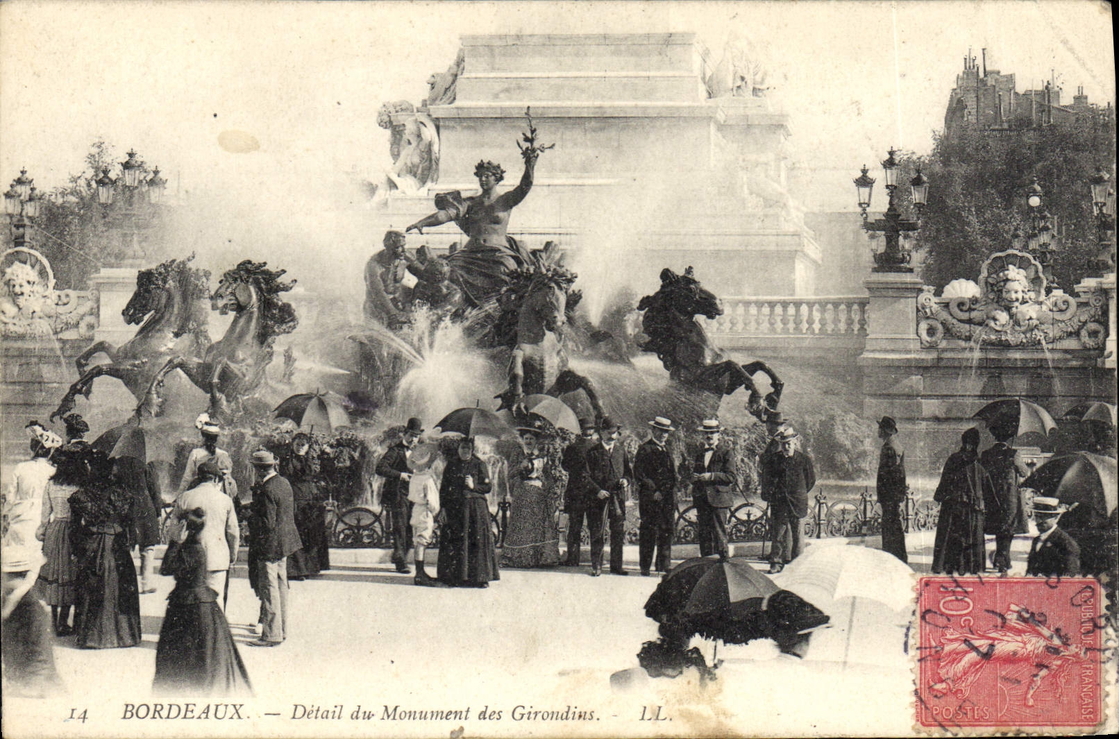 Bordeaux — Détail du Monument des Girondins — I.L.