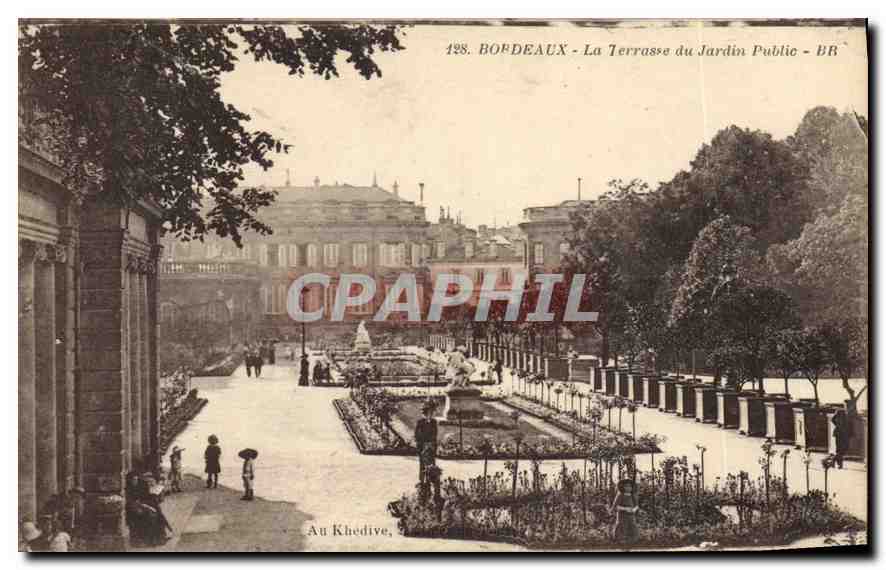 CPA Bordeaux la Terrasse du jardin Public 