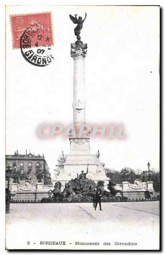 CPA Bordeaux Monument des Girondins 