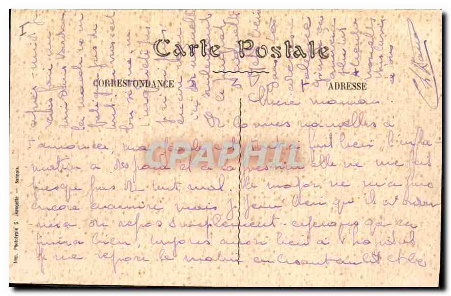 CPA Bordeaux le Grand Theatre  — Verso