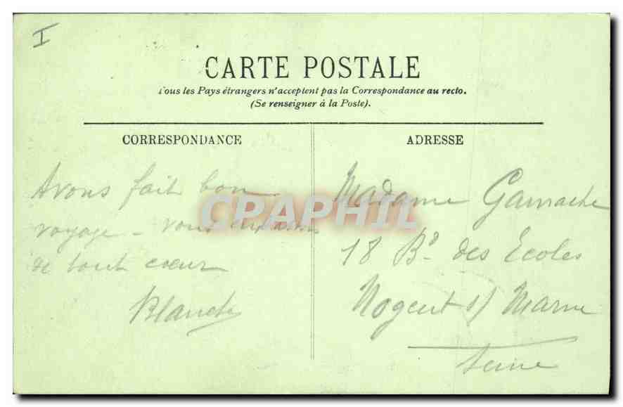 CPA Bordeaux Tour Pey Berland  — Verso