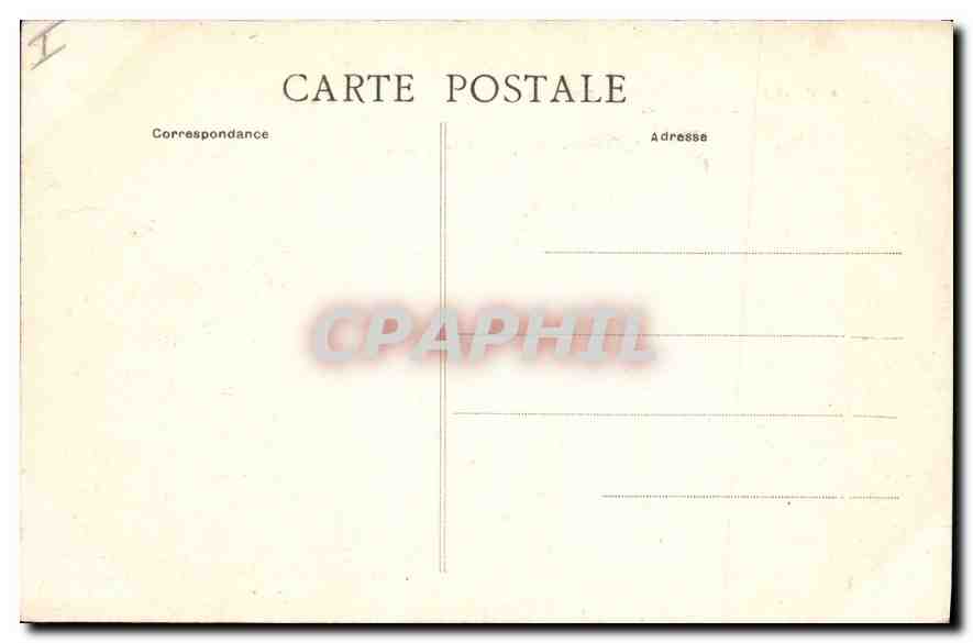 CPA Bordeaux Monument des Girondins  — Verso