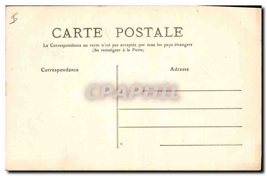 CPA Bordeaux Monument des Girondins  — Verso