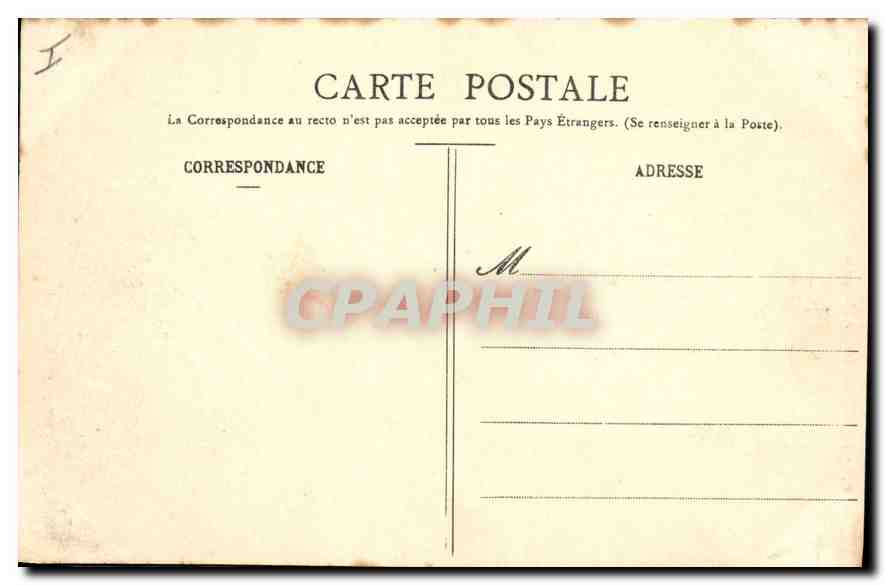 CPA Bordeaux le Monument des Girondins  — Verso
